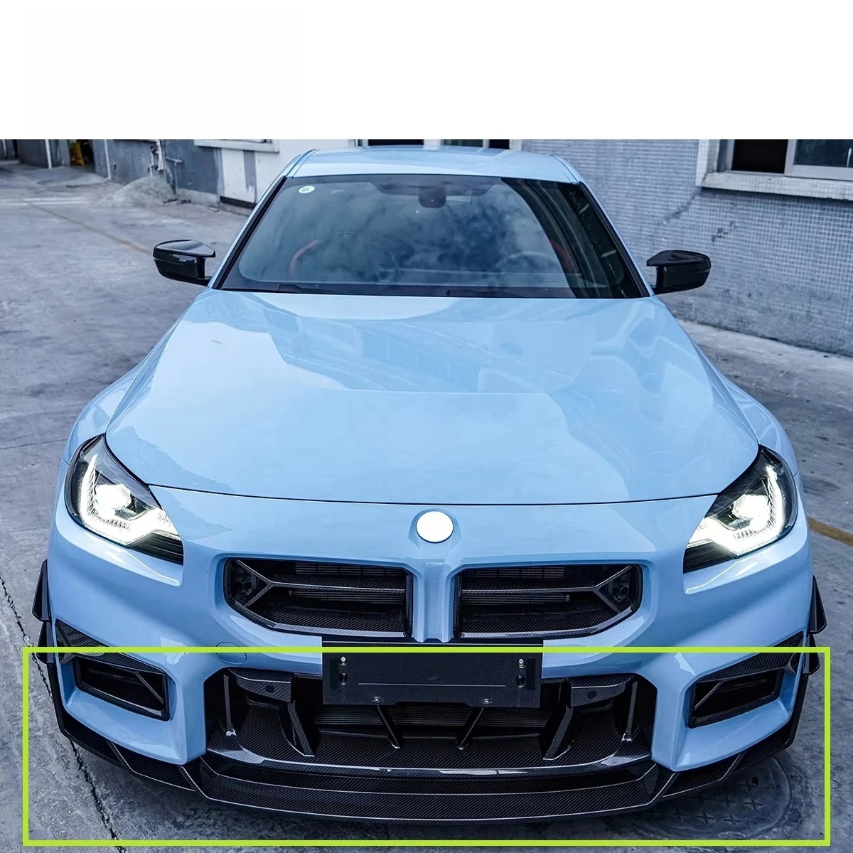 Front Bumper Lower Lip Dry Carbon Fiber SK Style Three-Piece Front Lip for M2 G87